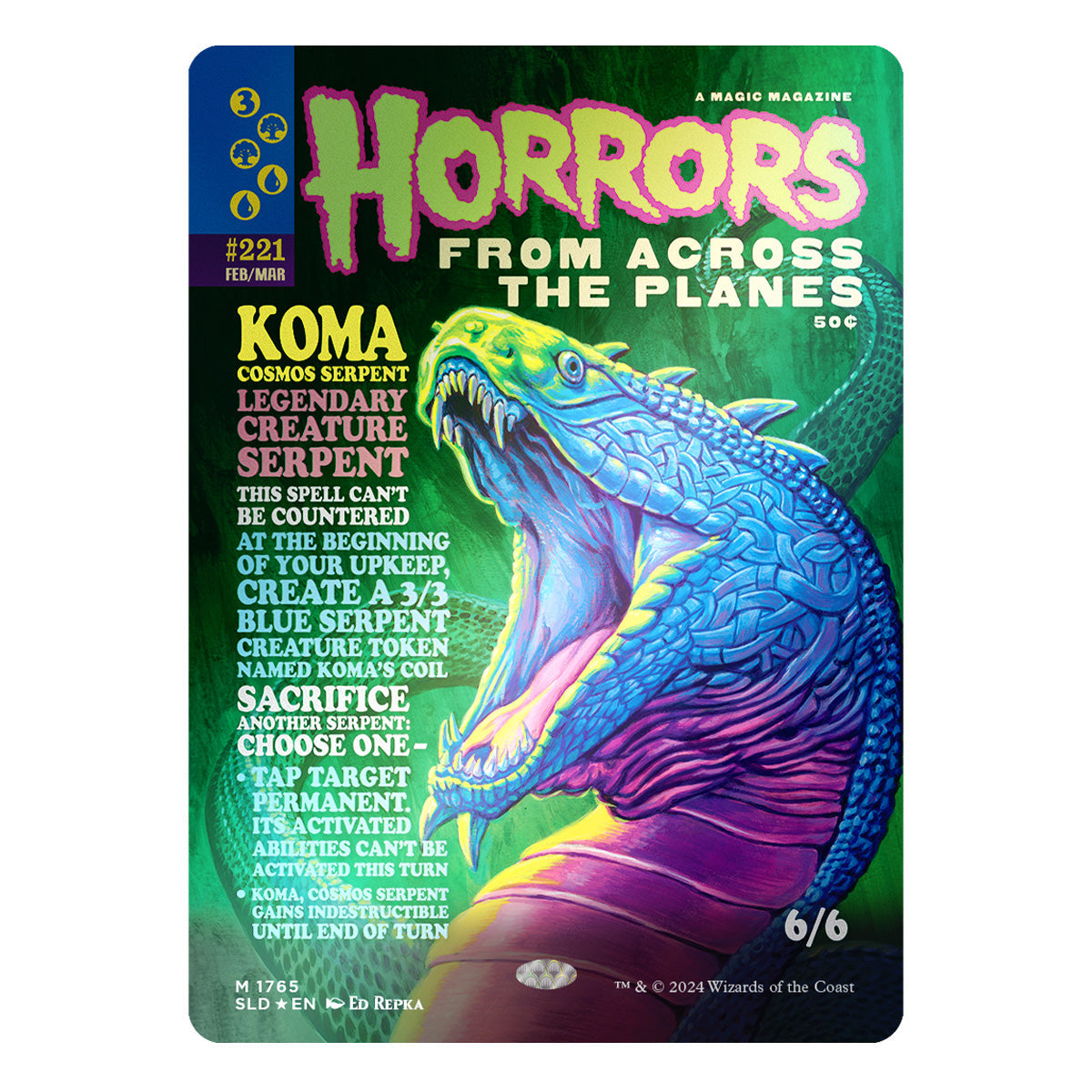 Magic Secret Lair Camp Totally Safe Drop Monstrous Magazines Foil Edition - Trading Card Games - 4