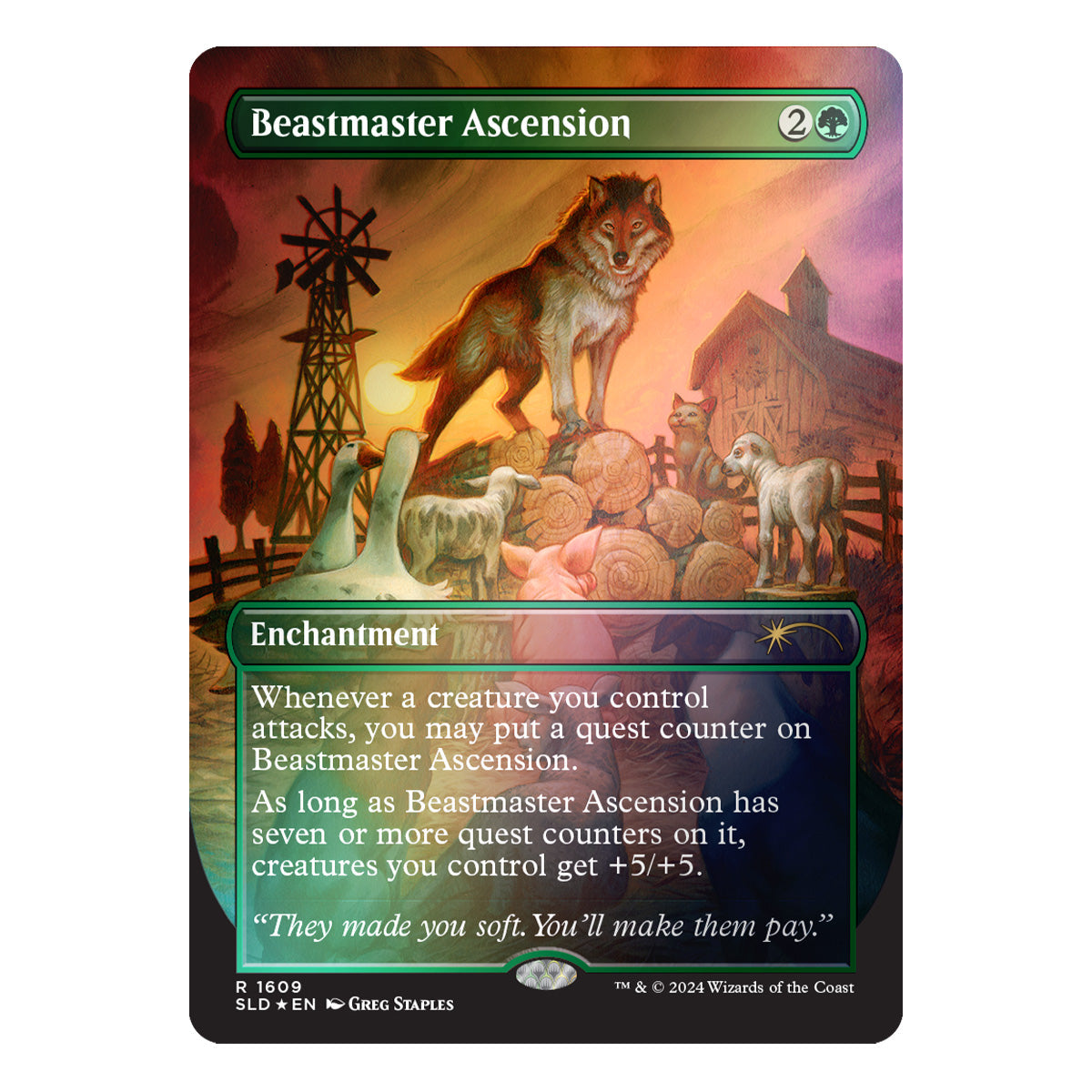Magic Secret Lair Featuring Not a Wolf Foil Edition - Trading Card Games - 4