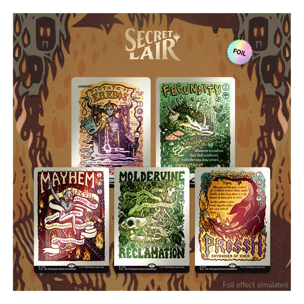 Magic Secret Lair Prints of Darkness Foil Edition - Trading Card Games