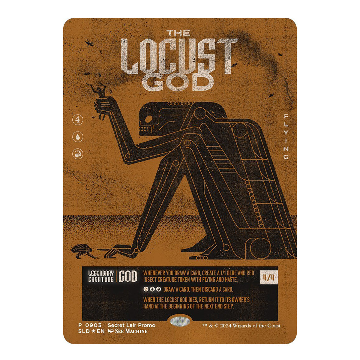 Magic Secret Lair The Locust God Promo Card - Trading Card Games