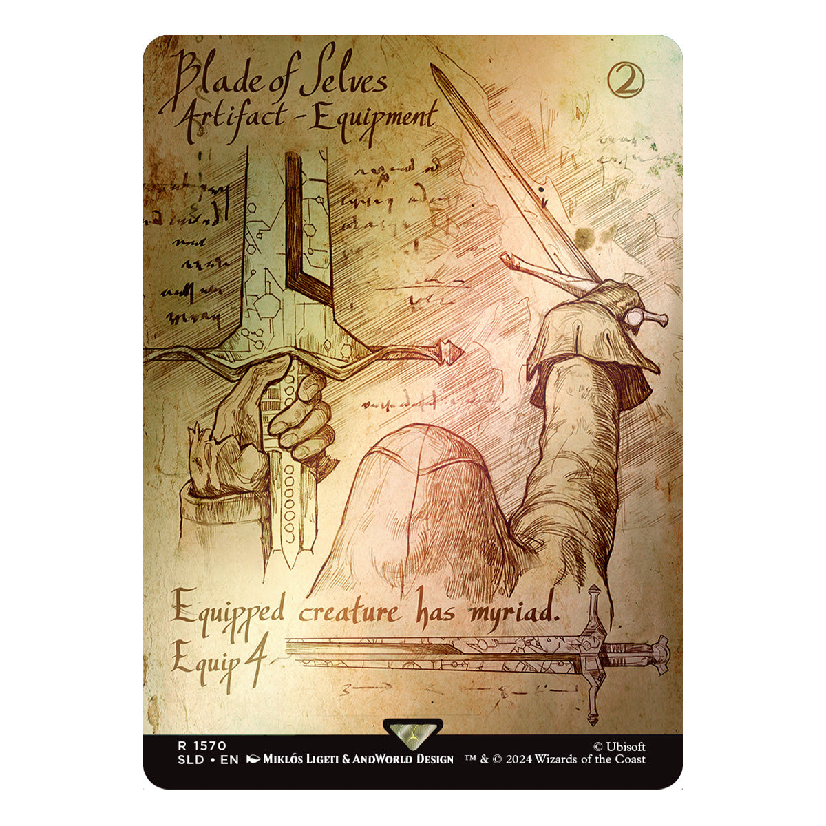 Magic Secret Lair x Assassin’s Creed  Da Vinci’s Designs Foil Edition - Trading Card Games - 2