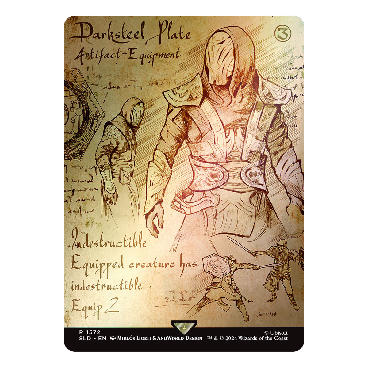 Magic Secret Lair x Assassin’s Creed  Da Vinci’s Designs Foil Edition - Trading Card Games - 4