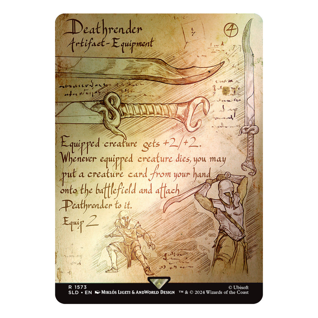 Magic Secret Lair x Assassin’s Creed  Da Vinci’s Designs Foil Edition - Trading Card Games - 5