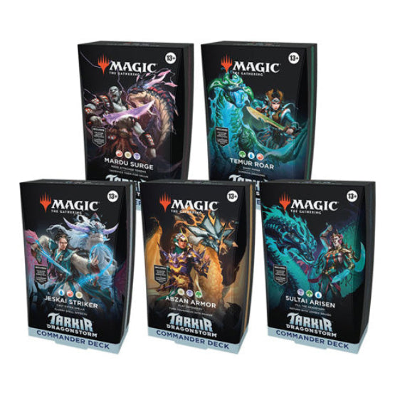 Magic Tarkir Dragonstorm Commander Decks (Set of 5) - Trading Card Games