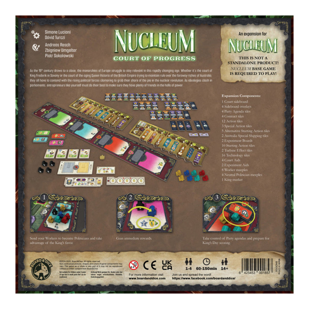 Nucleum Court of Progress Expansion - Board Games - 2