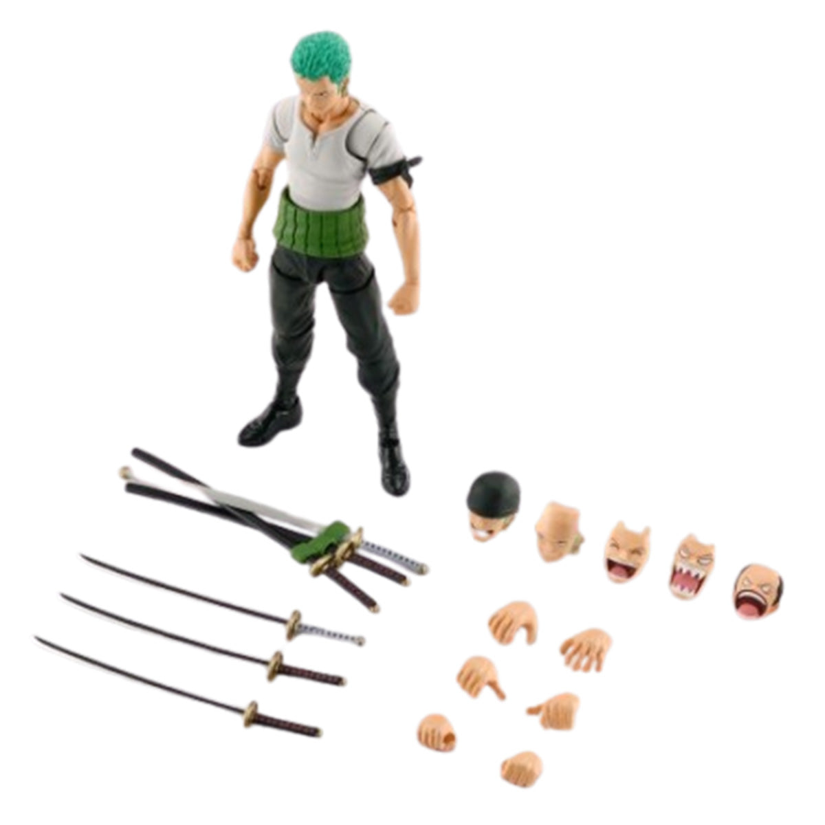 ONE PIECE - S.H.FIGUARTS - RORONOA ZORO (ROMANCE DAWN) - Statues & Figures - 8