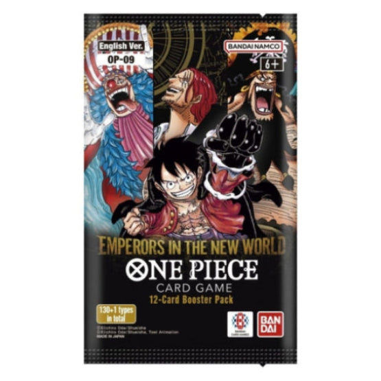 One Piece Card Game Emperors in the New World  OP-09 Single Booster Pack - Trading Card Games