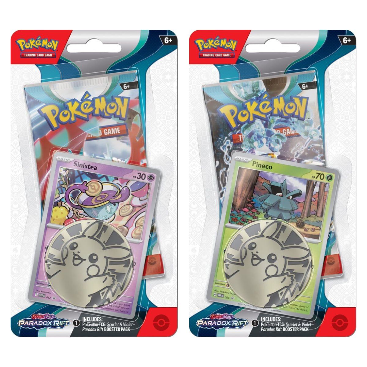 POKEMON TCG Scarlet & Violet Paradox Rift Checklane Blisters (Pair) - Trading Card Games