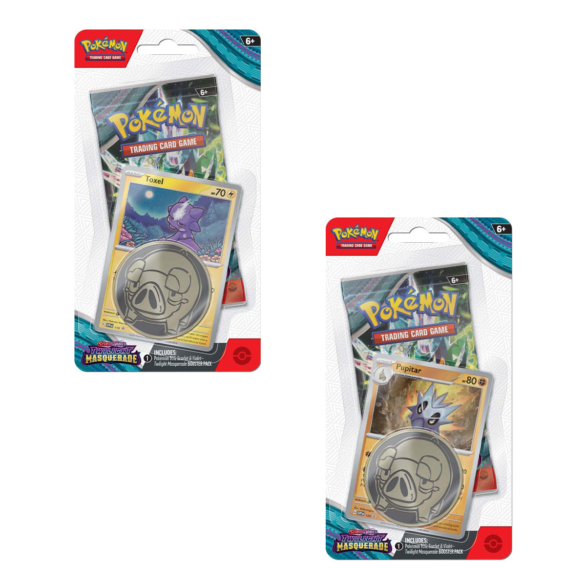POKEMON TCG Scarlet & Violet Twilight Masquerade Checklane Blisters (Pair) - Trading Card Games