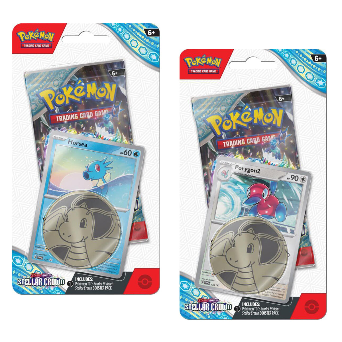 Scarlet & Violet Stellar Crown Checklane Blisters (Pair) POKEMON TCG - Trading Card Games