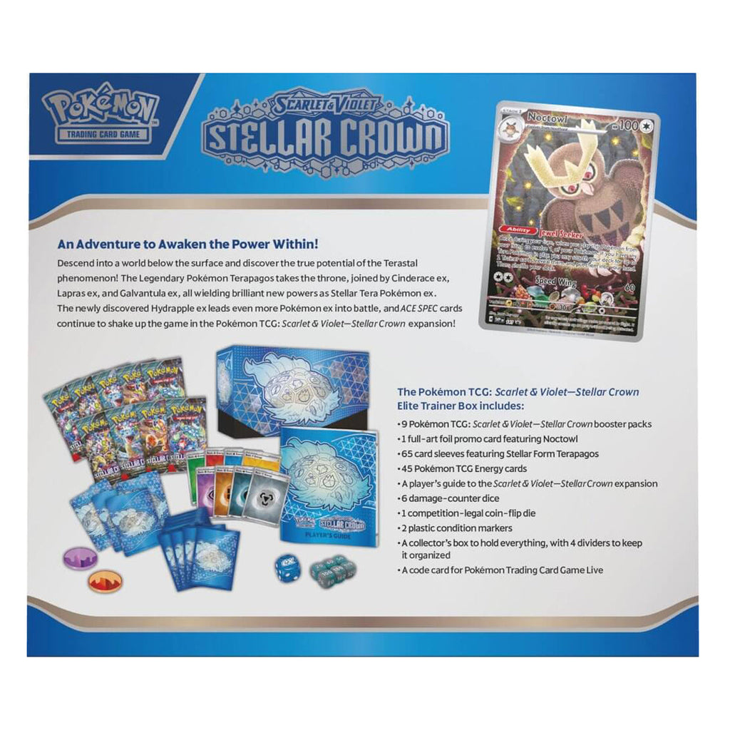 Scarlet & Violet Stellar Crown Elite Trainer Box POKEMON TCG - Trading Card Games - 4