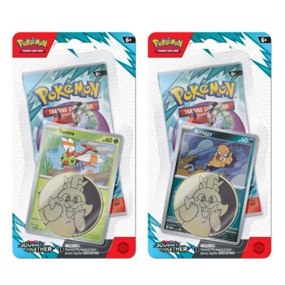 Scarlet & Violet Journey Together Checklane Blisters (Pair) POKEMON TCG - Trading Card Games