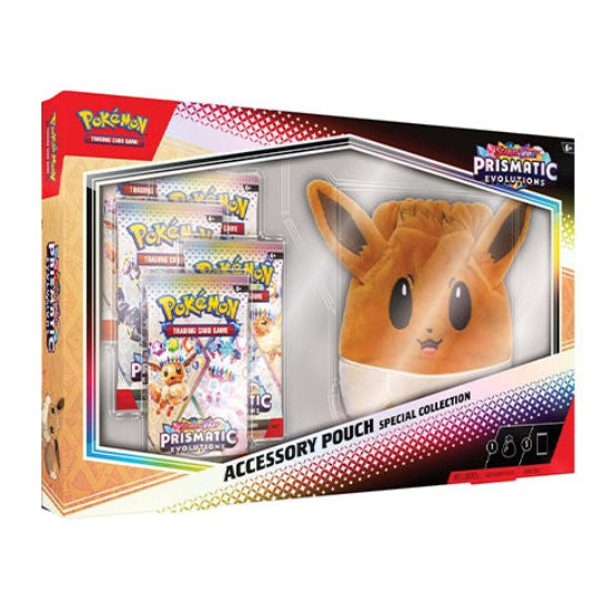 POKEMON TCG Scarlet & Violet Prismatic Evolutions Accessory Pouch - Trading Card Games