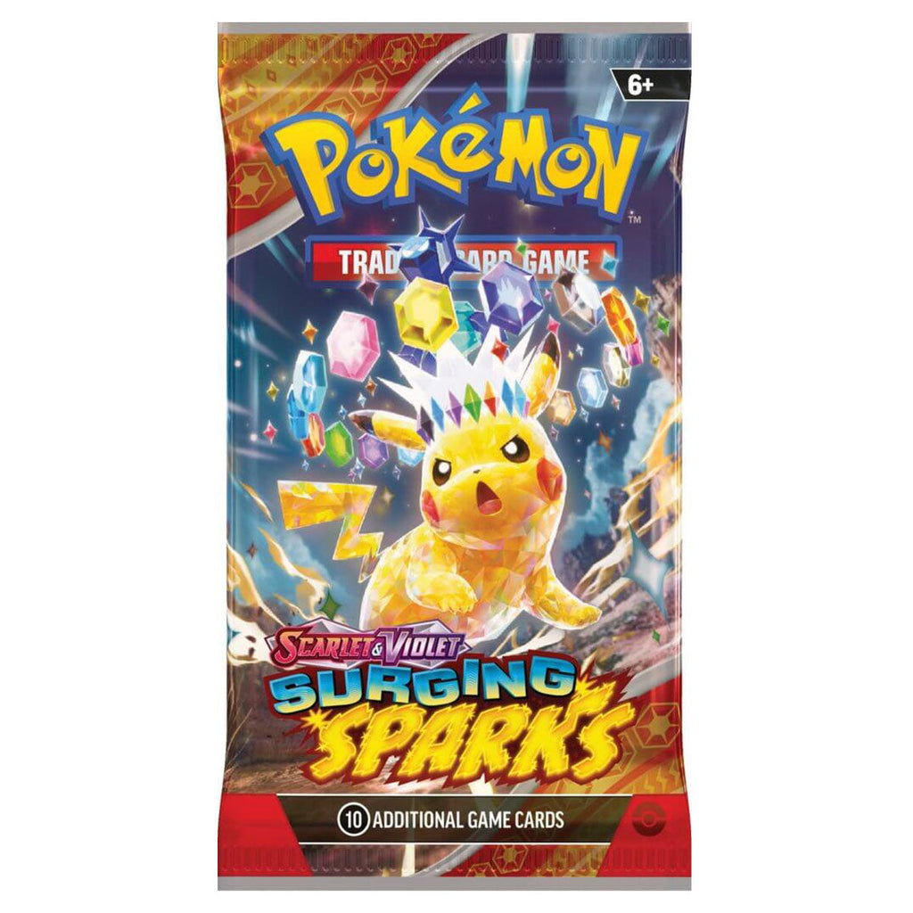 POKEMON TCG Scarlet & Violet Surging Sparks Single Booster Pack - Trading Card Games - 4