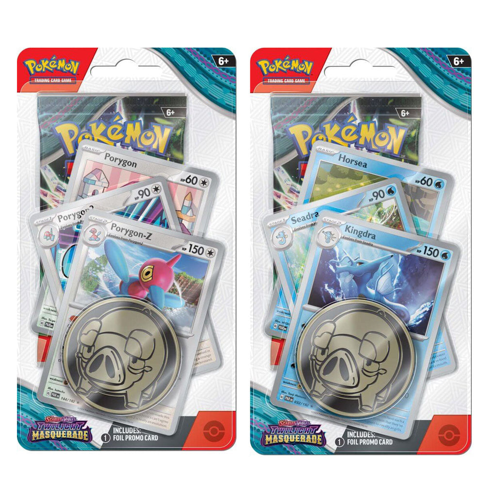 POKEMON TCG Scarlet & Violet Twilight Masquerade Premium Checklane Blisters (Pair) - Trading Card Games