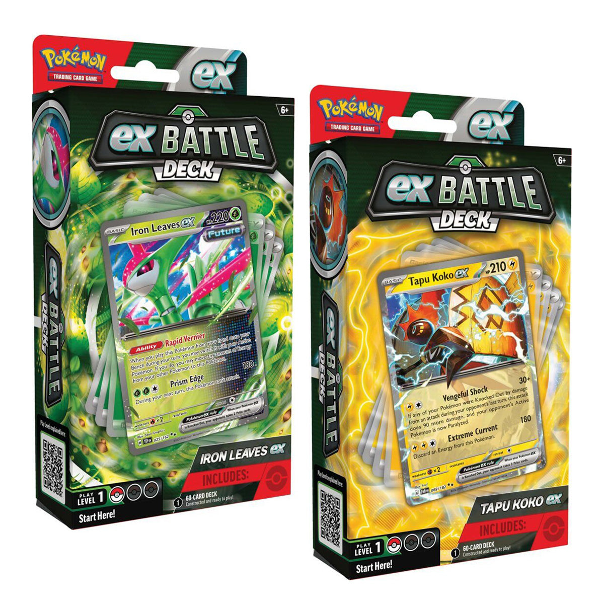 POKEMON TCG Tapu Koko ex & Iron Leaves ex Battle Deck (Pair) - Trading Card Games