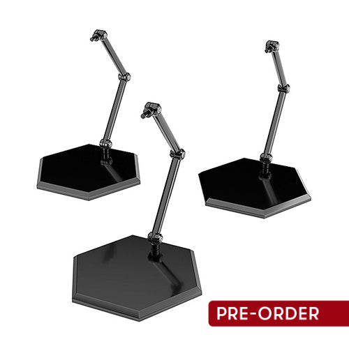 The Simple Stand x3 Black (for Figures & Models) Hex Type - Statues & Figures