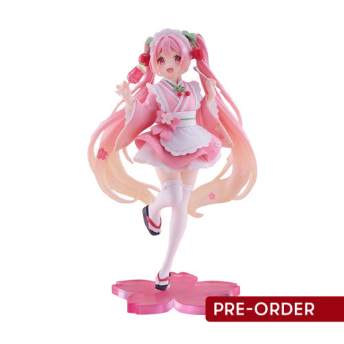 Sakura Miku Newley Written Figure (Japanese Cafe Version) (re-run) - Statues & Figures
