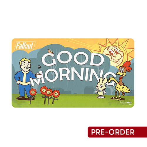 Ultra Pro Fallout Vault Boy Good Morning/Good Evening Double-Sided Playmat - Playmats