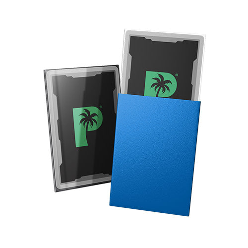 Palms Off Japanese 60pc Blackout Deck Sleeves - Blue - Sleeves - 2