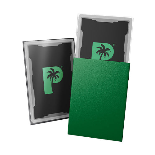 Palms Off Japanese 60pc Blackout Deck Sleeves - Green Matte - Sleeves - 2