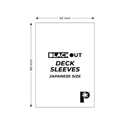Palms Off Japanese 60pc Blackout Deck Sleeves - Jade - Sleeves - 3