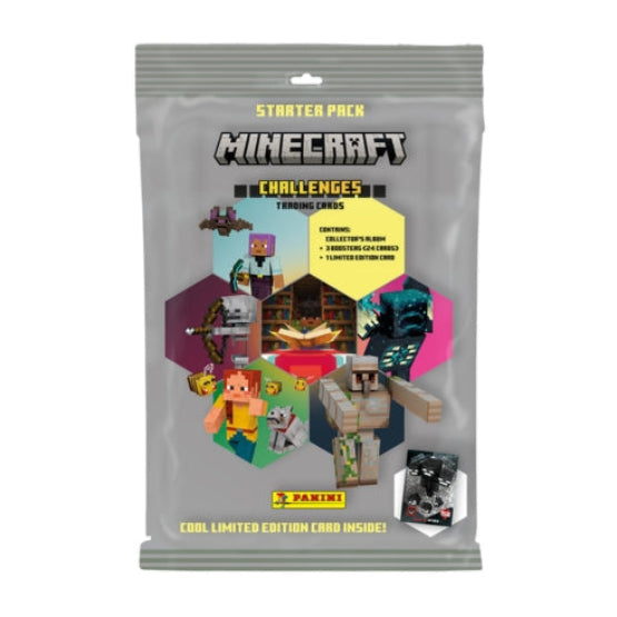 Panini Minecraft Challenges Trading Cards Starter Pack - Trading Card Games