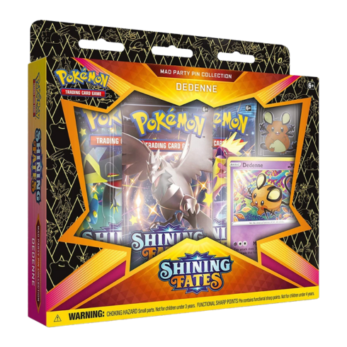 Pokemon TCG Shining Fates Mad Party Pin Collection Box (Set of 4) - Trading Card Games - 2