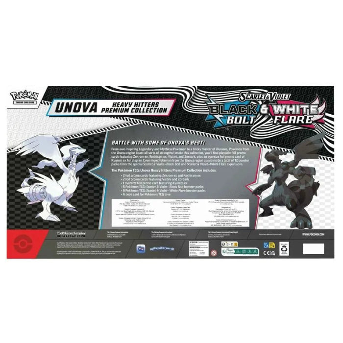 Pokemon Black Bolt & White Flare Unova Heavy Hitters Premium Collection - Trading Card Games - 2