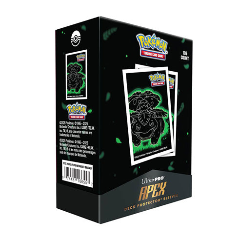 Pokemon Neon Kanto 105ct APEX Deck Protector Sleeves Venusaur - Sleeves