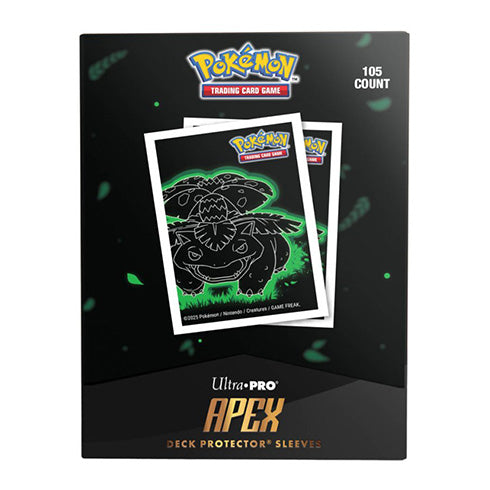 Pokemon Neon Kanto 105ct APEX Deck Protector Sleeves Venusaur - Sleeves - 3