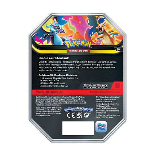 Pokemon TCG Mega Charizard Tin (Pair) - Trading Card Games - 4