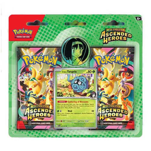Pokemon TCG Mega Evolution Ascended Heroes Collection Erika/Larry (Pair) - Trading Card Games - 2