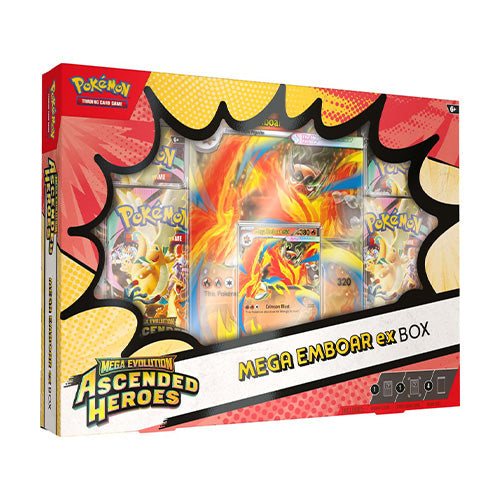 Pokemon TCG Mega Evolution Ascended Heroes Mega Meganium / Mega Emboar / Mega Feraligatr ex Box (Set of 3) - Trading Card Games - 2