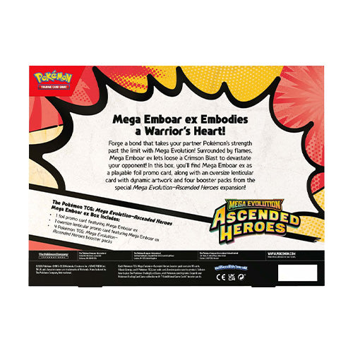 Pokemon TCG Mega Evolution Ascended Heroes Mega Meganium / Mega Emboar / Mega Feraligatr ex Box (Set of 3) - Trading Card Games - 3
