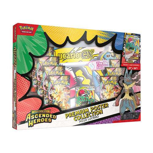 Pokemon TCG Mega Evolution Ascended Heroes Premium Poster Collection Mega Lucario / Mega Gardevoir (Pair) - Trading Card Games - 2