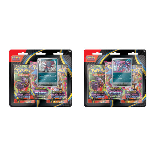 Pokemon TCG Mega Evolution Phantasmal Flames Three Booster Blisters (Pair) - Trading Card Games