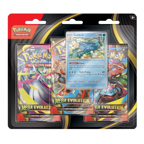 Pokemon TCG Mega Evolution Three Booster Blisters (Pair) - Trading Card Games - 3