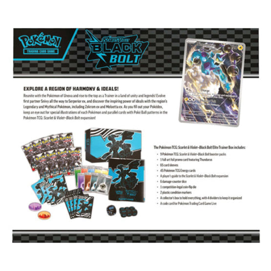 Scarlet & Violet Black Bolt Elite Trainer Box Pokemon TCG - Trading Card Games - 5