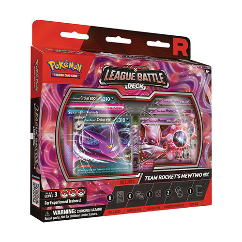 Pokemon TCG Team Rocket’s Mewtwo ex League Battle Deck - Trading Card Games