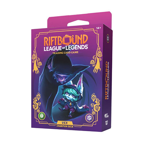 Riftbound League of Legends TCG Unleashed Vex Champion Deck - Trading Card Games