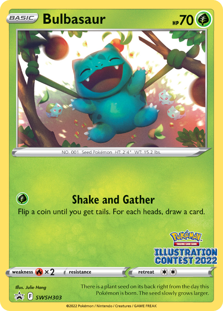 Bulbasaur SWSH303/307 - SWSH Black Star Promos - Single Cards