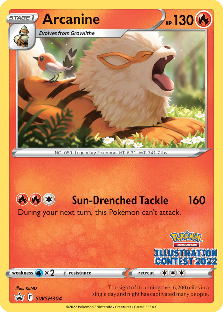 Arcanine SWSH304/307 - SWSH Black Star Promos - Single Cards