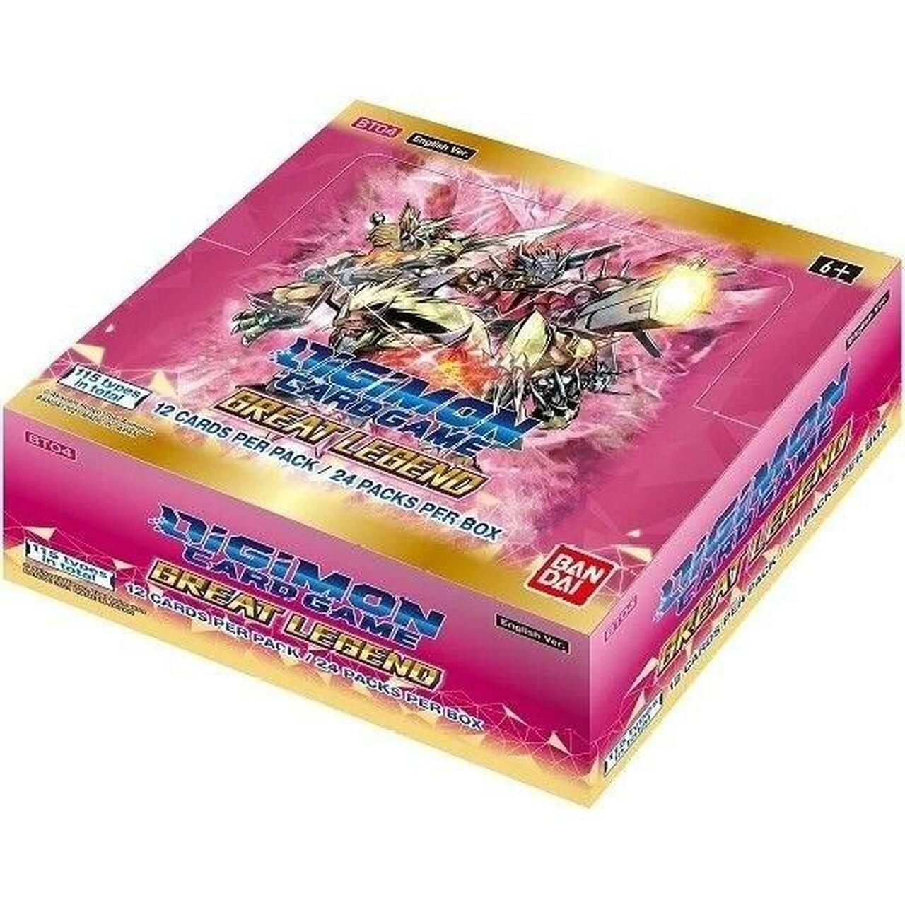 Series 04 Great Legend BT04 Booster Box Digimon Card Game - Trading Card Games