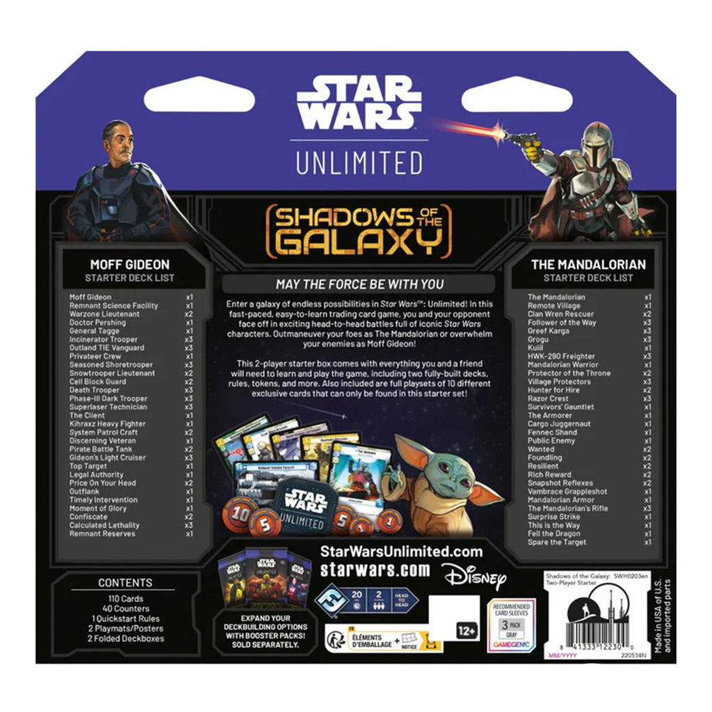Star Wars Unlimited - Shadows of the Galaxy Two-Player Starter - Trading Card Games - 3