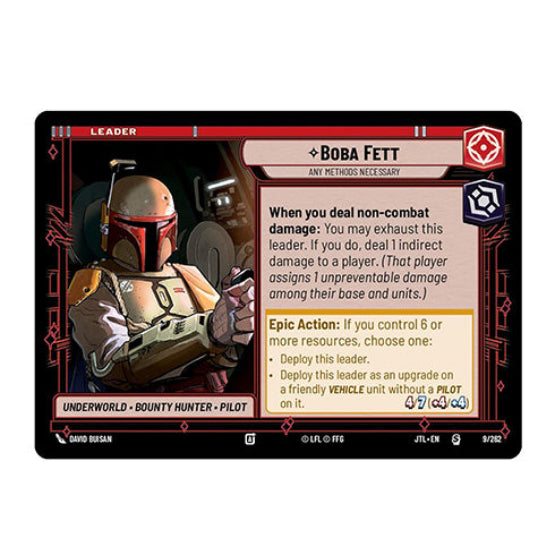 Star Wars Unlimited Jump to Lightspeed Boba Fett Spotlight Deck - Trading Card Games - 5