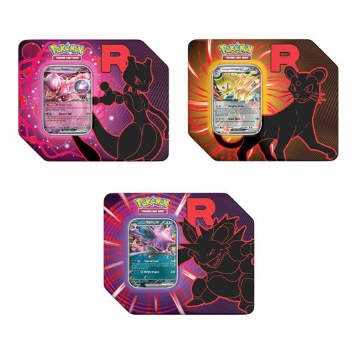 Team Rocket Tins (Set of 3) Pokemon TCG - Trading Card Games
