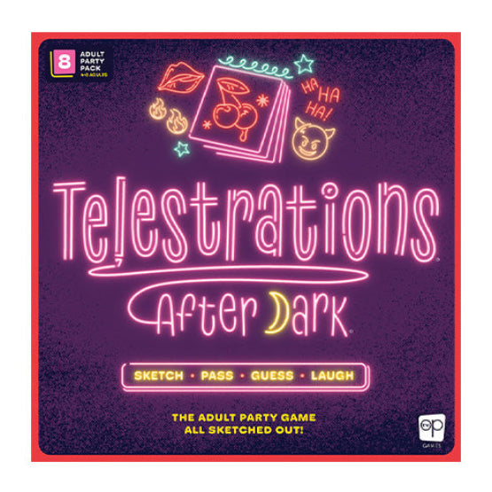 Telestrations After Dark (Age 17+) 8 Player New Edition - Board Games - 2