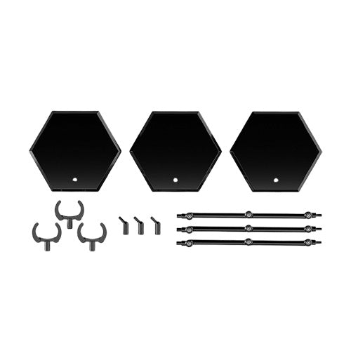 The Simple Stand x3 Black (for Figures & Models) Hex Type - Statues & Figures - 4