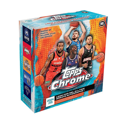 Topps Chrome NBL 2024/2025 Basketball Trading Cards Mega Pack - Sports Cards